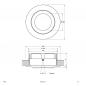 Preview: EVN Schwenkbare Decken-Einbauleuchte ohne Leuchtmitte lrund alu IP20 12V EinbauØ68