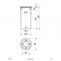 Preview: EVN Bodeneinbau Leuchte rund EDS IP66 GX5.3 12V EinbauØ88