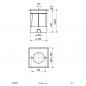 Preview: EVN LED Bodeneinbau Strahler quad. schwenkbar IP67 5W 3000K 450lm DIMM EinbauØ102