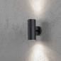 Preview: Konstsmide 7656-750 Modena Wandleuchte schwarz lackiertes Aluminium, klares Glas, Reflektor