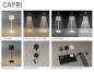 Preview: Mobile Tischleuchte CAPRI in Schwarz In&Out aus Aluminium dimmbar IP54 von Konstsmide