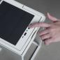 Preview: Mobile Akku USB & Solar Wand- und Tischleuchte PORTOFINO in weiß In&Out aus Aluminium IP54 von Konstsmide