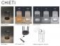 Preview: Tragbare Tischleuchte CHIETI in Schwarz In&Out aus Aluminium & Glas dimmbar IP54 von Konstsmide