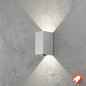 Preview: Aktion: Nur noch angezeigter Bestand verfügbar - Konstsmide 7940-310 Cremona Wandleuchte grau lackiertes Aluminium, klares Acrylglas, individuell verstellbarer Lichtaustritt