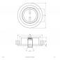 Preview: EVN Decken-Einbaustrahler für GU5.3 Leuchtmittel rund schwenkbar chrom IP20 GX5.3 12V EinbauØ68