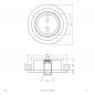 Preview: EVN Decken-Einbaustrahler für GU5.3 Leuchtmittel rund schwenkbar atmessing IP20 12V EinbauØ68