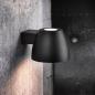 Preview: Nordlux Bell  Außenwandleuchte rund in schwarz im modernen Design