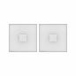 Preview: Paulmann 78401 2er-Set LumiTiles LED Fliesen Square 100x10mm 0,8W warmweiß Weiß Kunststoff/Aluminium