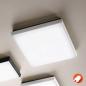 Preview: Aktion: Nur noch angezeigter Bestand verfügbar - Quadratische Desdy LED Deckenleuchte in Weiss Fabas Luce In&Out & Bad
