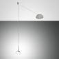 Preview: Elegante Isabella LED-Pendelleuchte Aluminium satiniert dimmbar Fabas Luce