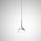 Preview: Elegante Isabella LED-Pendelleuchte Aluminium satiniert dimmbar Fabas Luce