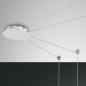Preview: Isabella LED Pendelleuchte in Weiss 4-flammig variabel dimmbar Fabas Luce