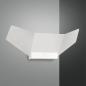 Preview: Safi LED-Wandleuchte für indirekte Beleuchtung mit Metall-Schirm in Weiss von Fabas Luce