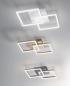 Preview: Bard LED Deckenleuchte Anthrazit warmweiß Doppelrahmen Fabas Luce