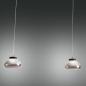 Preview: Arabella Pendelleuchte LED Grau transparent Glas Fabas Luce