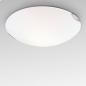 Preview: Kleine Fox LED-Glasdeckenleuchte im klassischen Design Satiniertes Weiss Ø30cm von Fabas Luce
