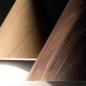 Preview: Esino Kegelförmige Pendelleuchte aus Holz Walnußfarbe Ø25 von Fabas Luce