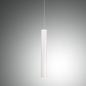 Preview: Prado 5-flammige LED Pendelleuchte im Röhrenstil mit Ober- und Unterlicht in Weiß dimmbar von Fabas Luce