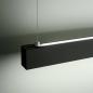 Preview: Balkenförmige Next LED Pendelleuchte mit Dimmer in Schwarz 112cm mit Ober- & Unterlicht von Fabas Luce