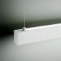 Preview: Balkenförmige Next LED Pendelleuchte mit Dimmer in Weiß 112cm mit Ober- & Unterlicht von Fabas Luce