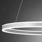 Preview: Palau LED-Pendelleuchtein in Ringform Weiß up&downlight dimmbar Ø80cm von Fabas Luce