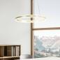 Preview: Palau LED-Pendelleuchtein in Ringform Gold up&downlight dimmbar Ø60cm von Fabas Luce