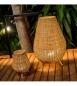 Preview: New Garden SAONA Große Stehlampe aus handgewebten Jute Naturfasern Fernbedienung mit Kabel 230V für Innen & Außen