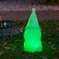 Preview: New Garden Witziger beleuchteter Gartenzwerg 41cm AKKU Solar RGBW Fernbedienung für Innen & Außen