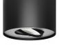 Preview: Philips myLiving Runder puristischer LED Deckenstrahler 1flg. in mattem schwarz mit schwenkbarem Kopf