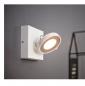 Preview: Schwenkbare LED Wand- und Leselampe Philips myLiving Clockwork warmglow dimmbar Weiß