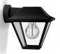 Preview: Philips myGarden Aussen Wandlaterne Alpenlicht Starnberg Traditionelle Lampe klar in schwarz aus Auluminium