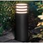 Preview: Philips Hue White Ambiance Lucca LED Outdoor Sockelleuchte in anthrazit ZigBee