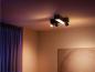 Preview: Philips Hue White And Color Centris Cross 3er-Spot Deckenleuchte in Schwarz  RGBW + TW