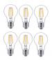 Preview: 6er Sparpack PHILIPS E27 LED CLASSIC Lampen A60 7W wie 60W 2700K warmweißes Licht