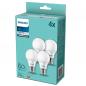 Preview: 4er-Sparpack PHILIPS E27 LED Glühbirnen opalweiss gefrostet 9W wie 60W 4000K universalweisses Licht