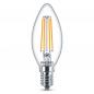 Preview: PHILIPS E14 LED Filament Kerzenlampe 4,3W wie 40W 4000K neutralweißes Licht