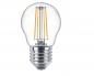 Preview: Philips LEDClassic E27 Filament Tropfen 4W wie 40W warmes Licht Klares Glas