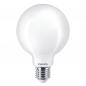 Preview: Philips E27 LED Globe G93 Lampe 7W wie 60W opalweiss mattierte Kugel mit blendfreiem warmem Licht