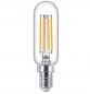 Preview: PHILIPS T25 E14 Filament LED-Lampe schmal 4,5W wie 40W warmweiß