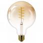 Preview: PHILIPS E27 LED Vintage Kugel Lampe G120 Bernstein 4,5W wie 25W dimmbar extrawarmes Weiss Landhausstil