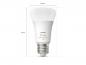 Preview: Philips Hue White & Color Ambiance E27 LED Lampe 9W wie 75W - RGBW dimmbar - hell mit 1100 Lumen
