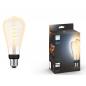 Preview: Philips Hue White E27 Filament Edison LED Lampe 7W - Edition mit Glühwedel in ST72 Rustikaform mit tunable White 2200-4500K