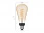 Preview: Philips Hue White E27 Filament Edison LED Lampe 7W - Edition mit Glühwedel in ST72 Rustikaform mit tunable White 2200-4500K