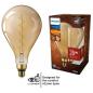 Preview: Philips E27 LED Filament Lampe im vintage Design 4,5W wie 28W 1800K extra warmweißes Licht - Bernstein/Gold