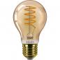 Preview: Philips E27 LED Filament LED Lampe im vintage Design dimmbar 4W wie 25W 1800K extra warmweißes Licht - Bernstein/Gold