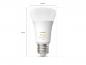 Preview: 3er Philips Hue White Ambiance E27 Lampen 9W - tubable white dimmbar