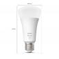 Preview: Hue White Ambiance E27 LED Lampe 15,5W wie 100W  2700K