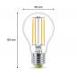 Preview: Besonders effiziente PHILIPS E27 LED Filament Lampe 2,3W wie 40W universalweißes Licht 4000K