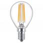 Preview: PHILIPS E14 LED Tropfenlampe klar 6,5W wie 60W warmweisses Licht