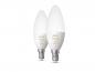 Preview: 2er Pack Philips Hue E14 LED Leuchtmittel dimmbar 5,2W wie 40W - smarte Kerzenlampen mit tunable White